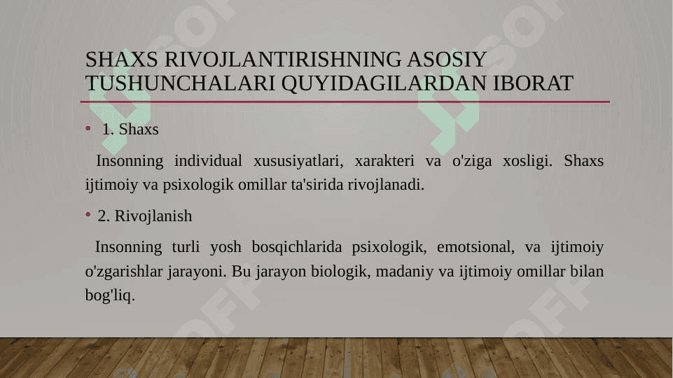 Shaxs rivojlanishining yosh va psixologik rivojlanishi 3