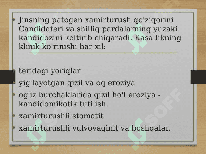 Patogen zamburuglar quzg'atadigan kasalliklar pptx 8