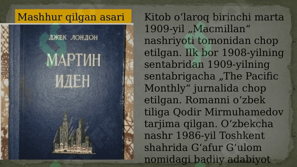 jack londonning martin iden asari tahlili 5
