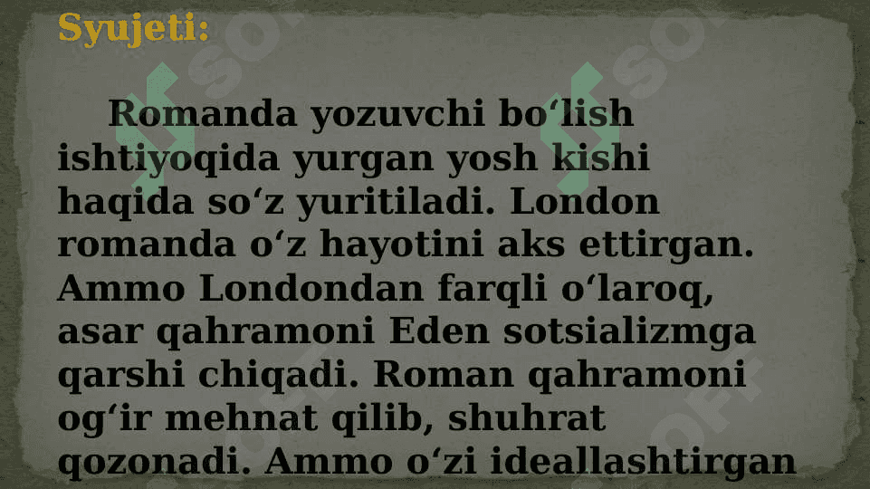 jack londonning martin iden asari tahlili 7