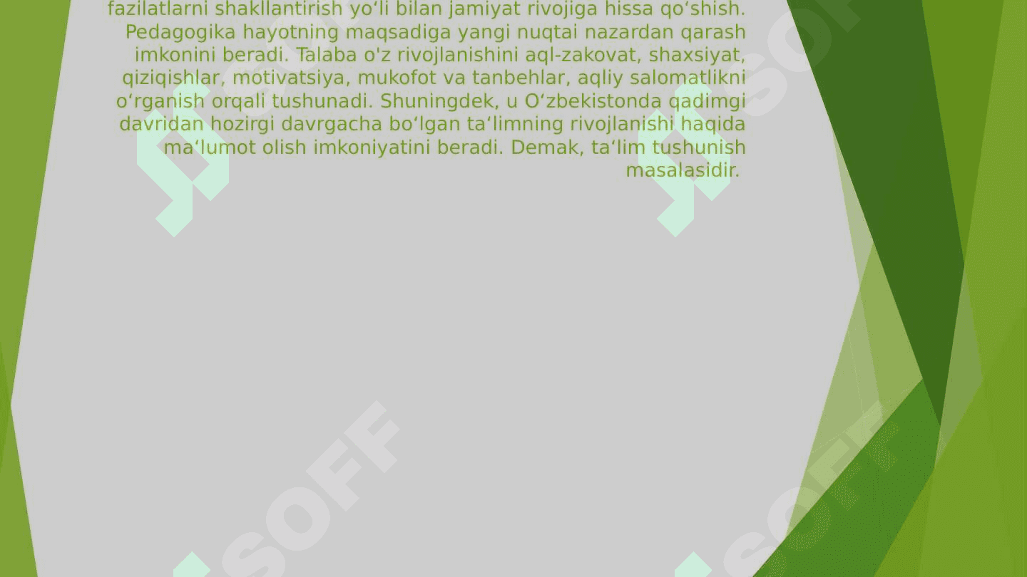 Ta'lim jarayonida depakogikaning asosiy shakli 2