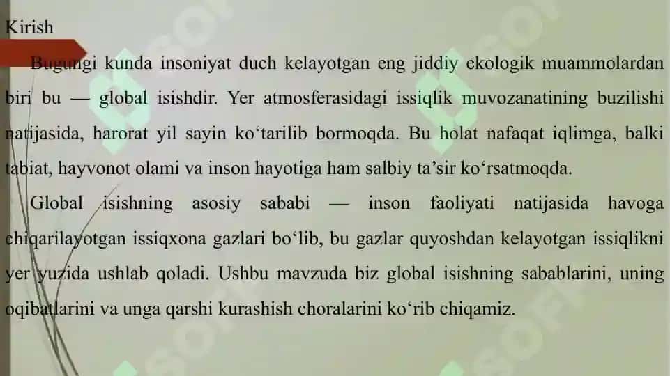 Globalisish va uning oqibatlari 2