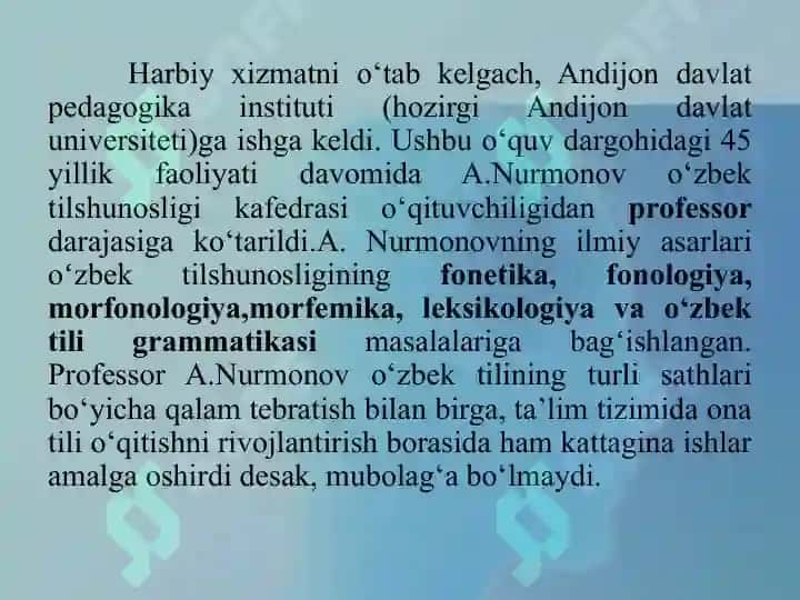 Abdulhamid Nurmonovning O‘zbek tilshunoslik ilmining rivojida 4
