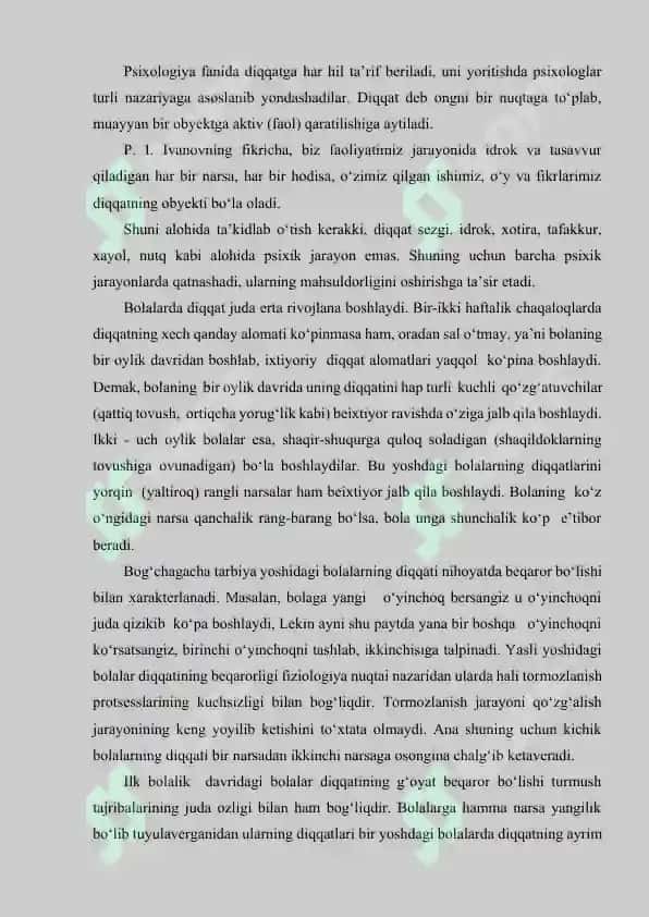 XOTIRA, DIQQAT VA INTELLEKT PATOLOGIYASI. HISSIYOT-IRODA VA HARAKAT DOIRASI BUZILISHLARI. ONG. ONG BUZILISHI SINDROMLARI. ASOSIY PSIXOPATALOGIK SINDROMLAR 3