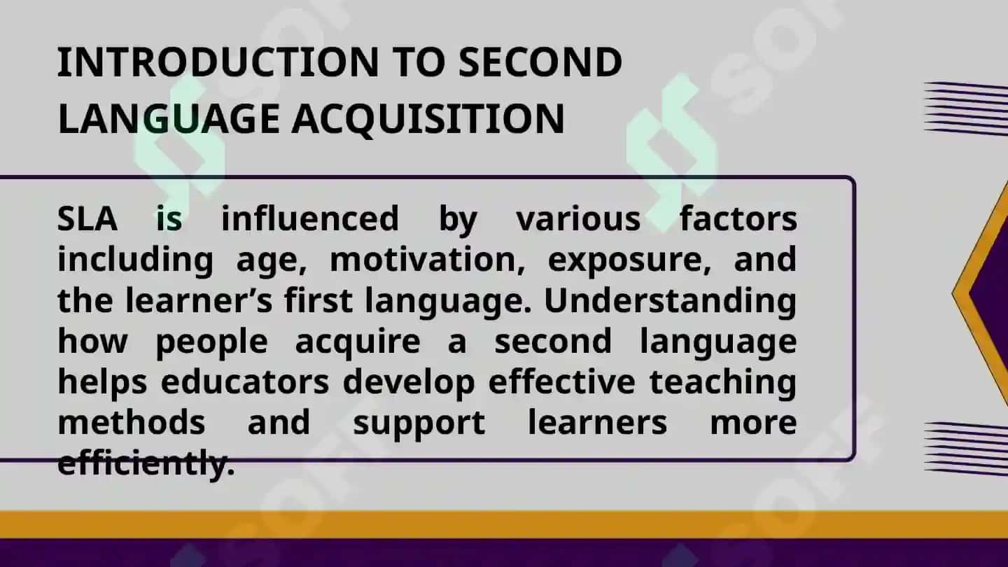 THE DEVELOPMENT OF A SECOND LANGUAGE 4