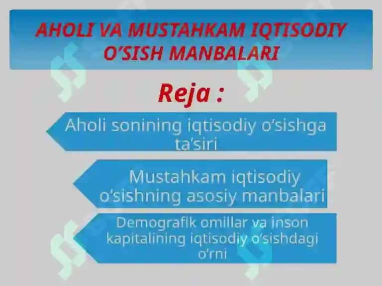 Aholi sonining iqtisodiy o‘sishga ta’siri 2