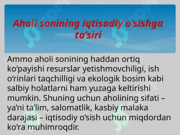 Aholi sonining iqtisodiy o‘sishga ta’siri 4