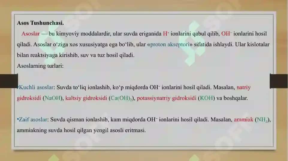 Kislota-asosli muvozanat. Bufer sistemalar 7
