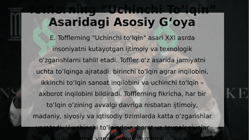 Avloniyning “Madanyat To’lqinlari” Maqolasi va E. Tofflerning “Uchinchi To’lqin” Asarini Qiyosiy Tahlil Etish 4