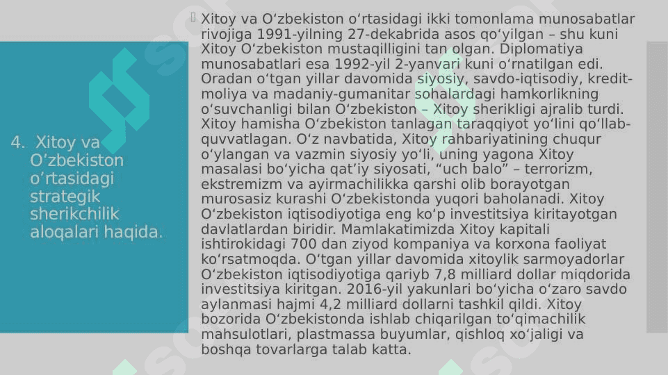 ”Xitoy Xalq Respublikasida iqtisodiyot va biznes etika” pptx 8