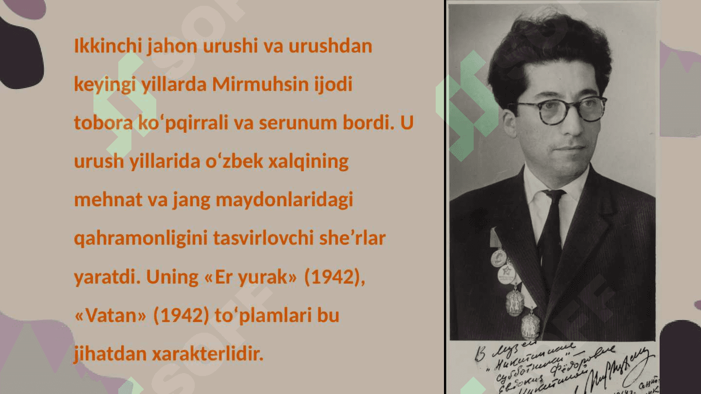 Mirmuhsinning hayoti va ijodi 4