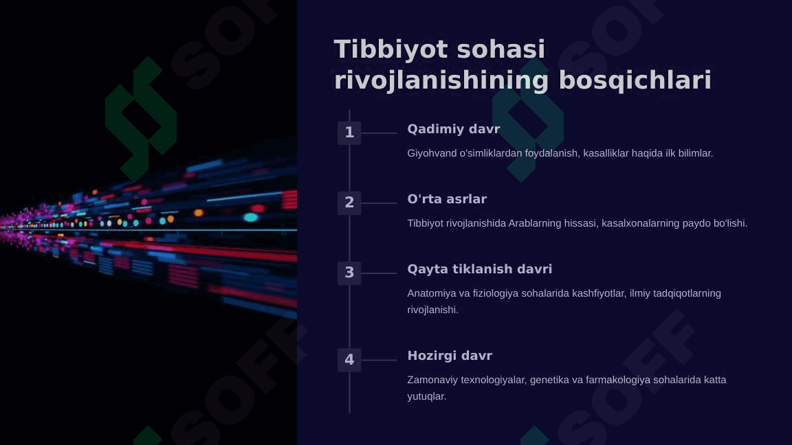 “Mutaxassislik tarixidan” mavzusini yoritish.Sohaning innovatsion yangiliklari-3 4