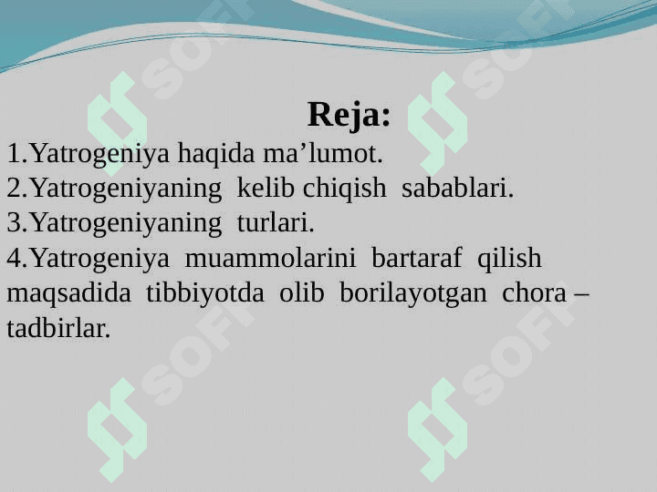 HOZIRGI ZAMON YATROGENIYA  MUAMMOLARI 2