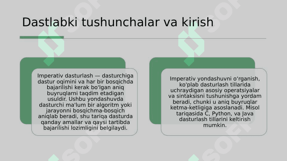 Imperativ dasturlashda asosiy amaliyotlar 3
