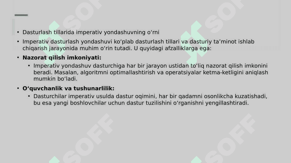 Imperativ dasturlashda asosiy amaliyotlar 4