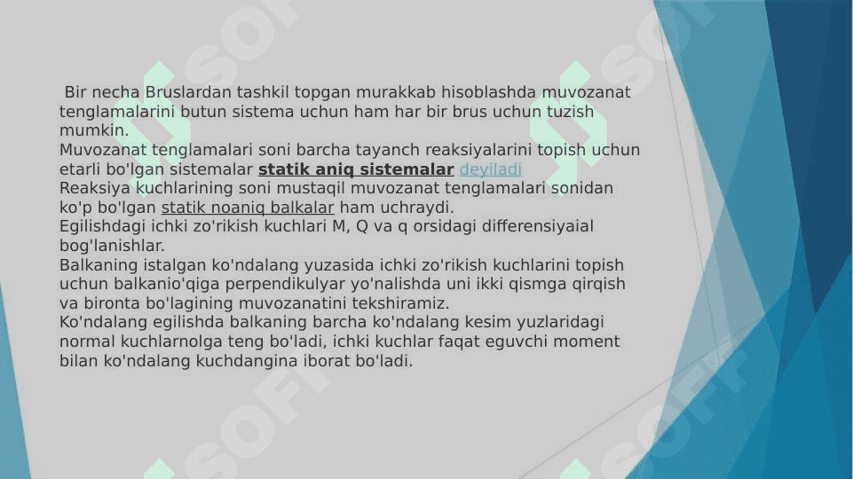 EGILISH DIFFORMATSIYASI QO'SHMA BALKALARNI MUSTAHKAMLIKKA  HISOBLASH 8