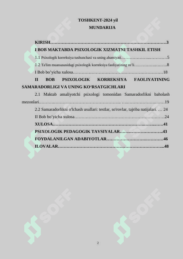 OʻQUVCHILAR BILAN PSIXOKORREKSION YOʻNALISHIDA FAOLIYAT OLIB BORISH TARTIBI 2
