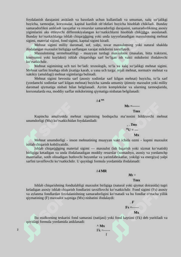 SANOAT ISHLAB CHIQARISHINING IQTISODIY VA IJTIMOIY  SAMARADORLIGI 3