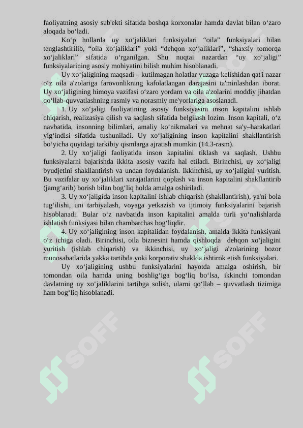 UY XO‘JALIGI FAOLIYaTI VA RIVOJLANIShINING NAZARIY ASOSLARI 8