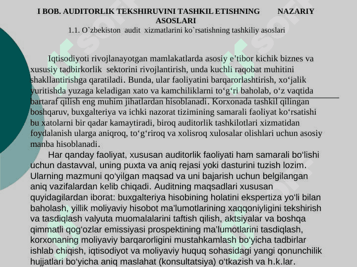 Auditorlik tekshiruvini rejalashtirish 6