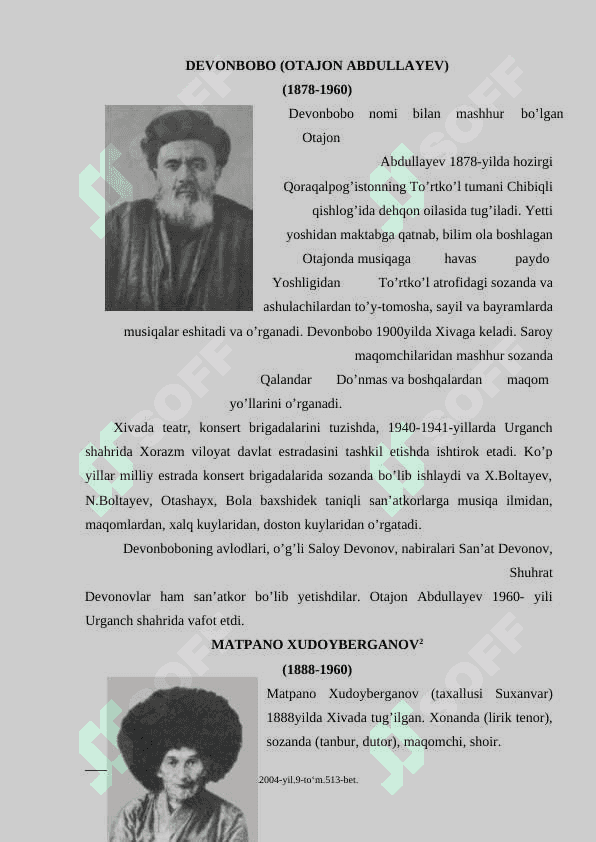 O`ZBEK XALQ XOFIZLAR 3