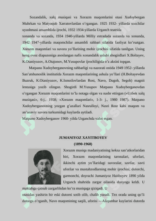O`ZBEK XALQ XOFIZLAR 4