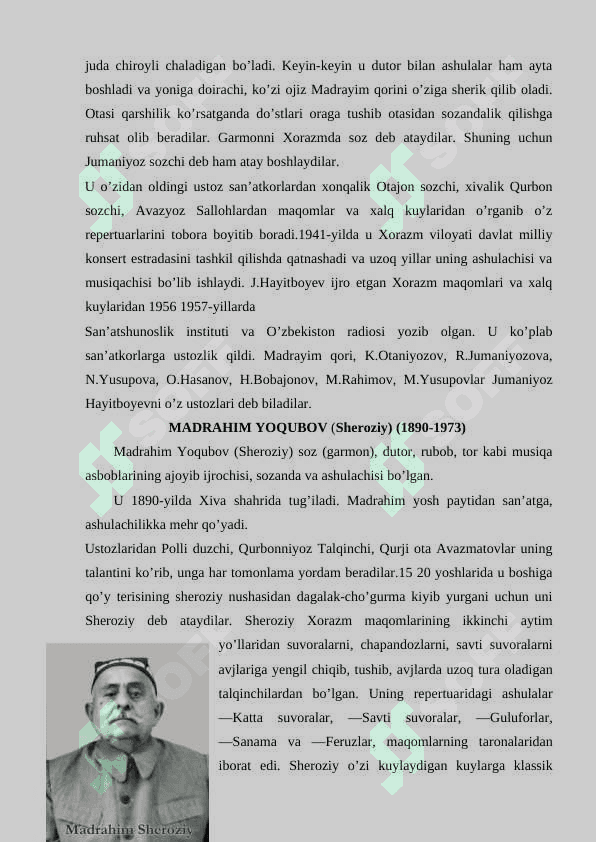 O`ZBEK XALQ XOFIZLAR 5