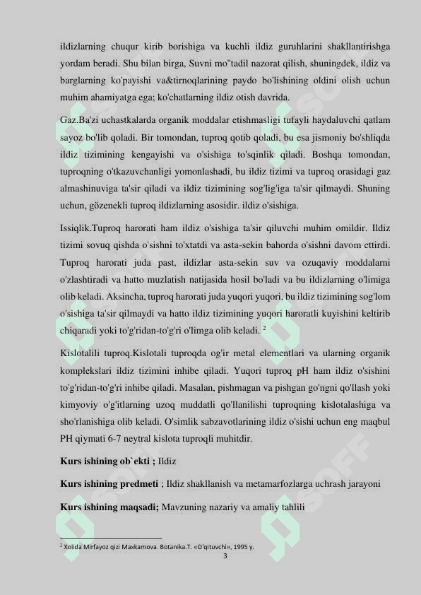 Ildiz kurs ishi 3