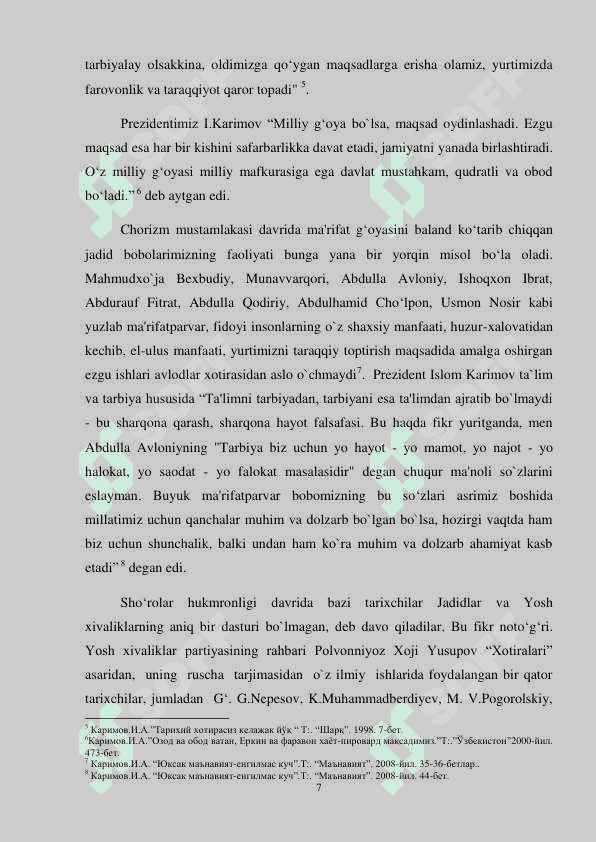 Jadidchilik va “Yosh xivaliklar” harakatining qisqacha tarixi 5