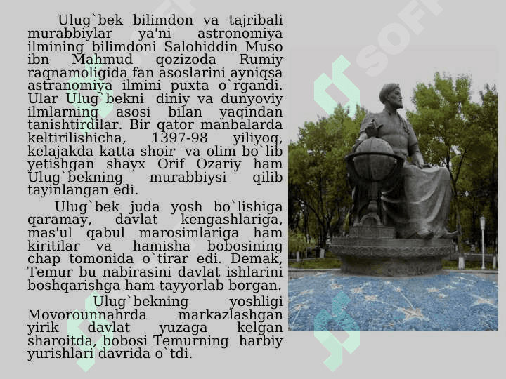 MIRZO ULUG’BEK - DAVLAT ARBOBI VA BUYUK OLIM 3