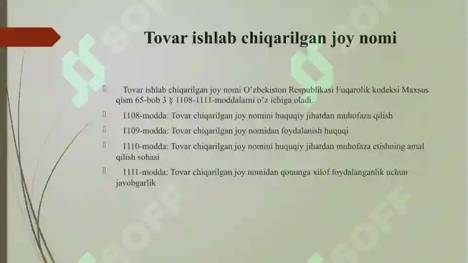 Tovar ishlab chiqarilgan joy nomi 2