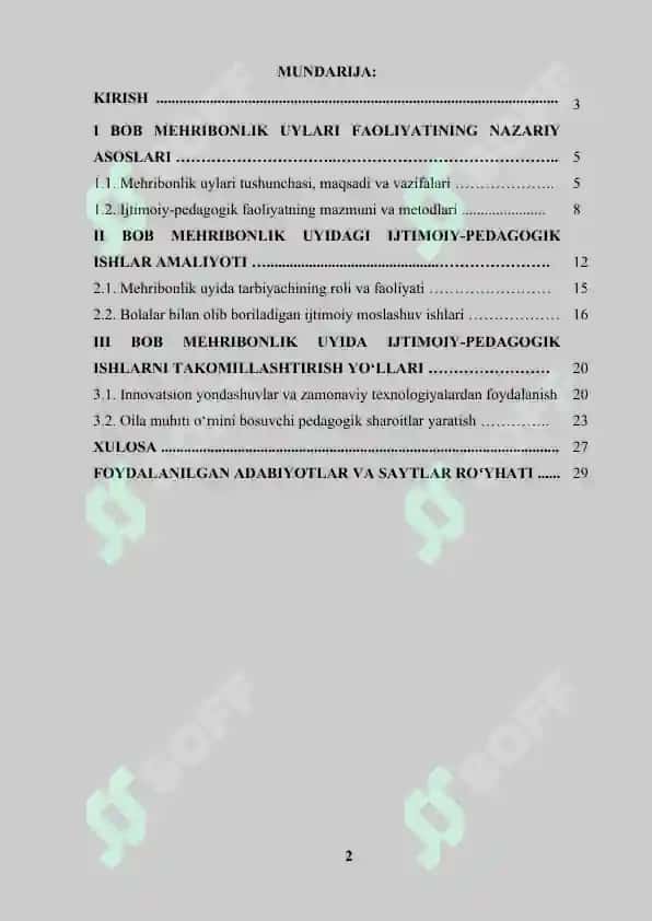 Mehribonlik uyida ijtimoiy va pedagogik faoliyat modeli 2