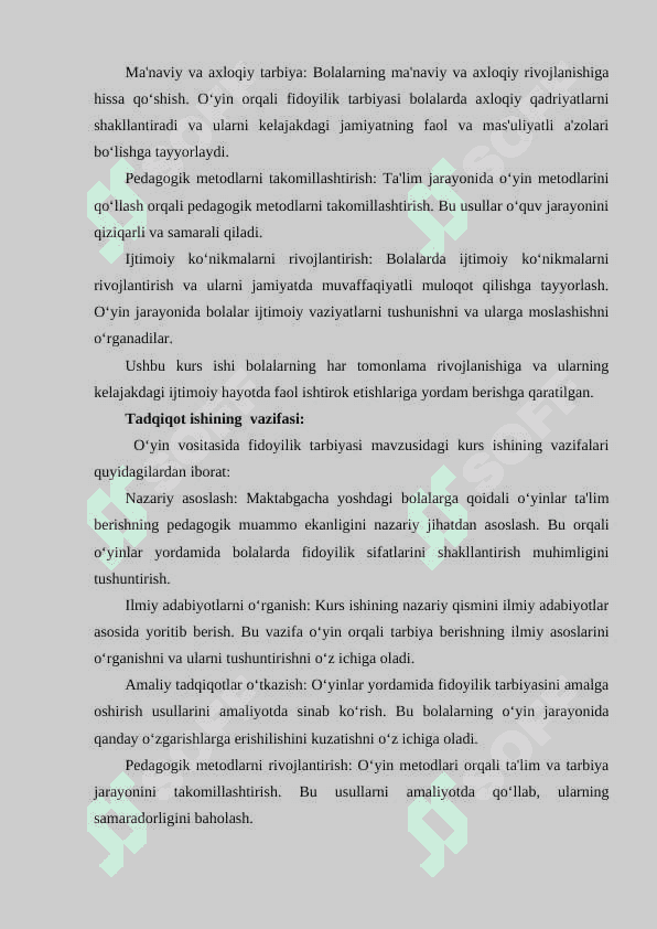 O‘yin vositasida fidoyilik tarbiyasi. 3