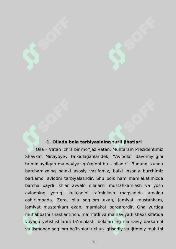 Oilada farzand tarbiyasida yetti fazilat va yetti noqislik 5