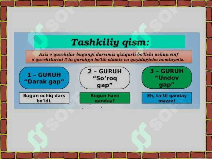 Gapning ifoda maqsadiga ko’ra turlari 2