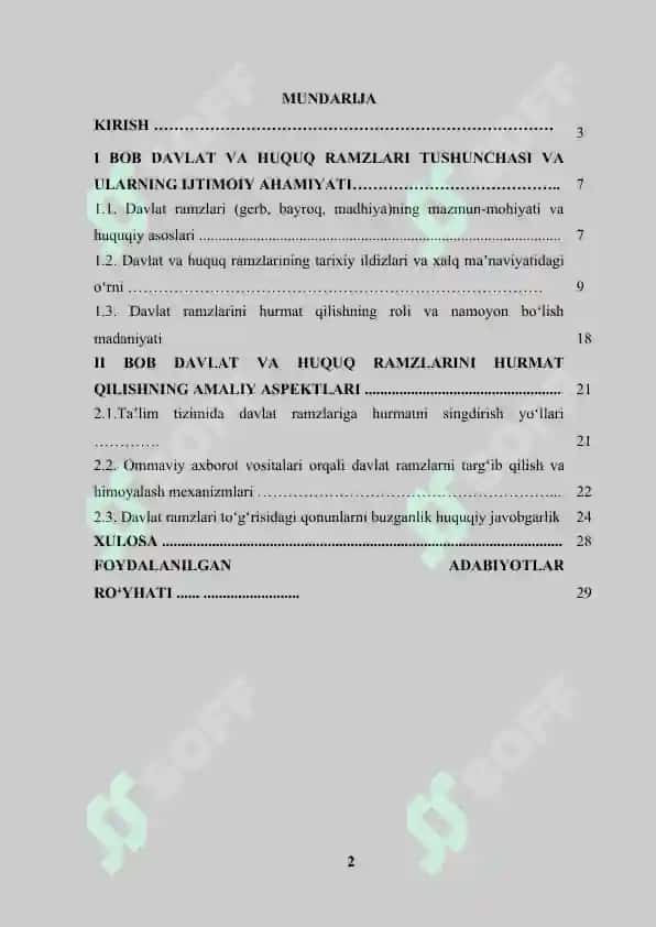 Davlat va huquq ramzlarini hurmat qilish 2