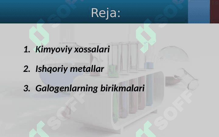 KIMYOVIY ELEMENTLARNING TABIY OILALARI. 2