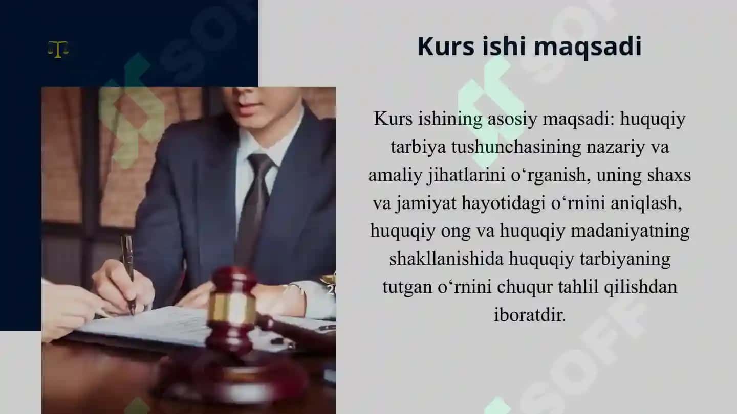 Huquqiy tarbiya jarayonini tashkil etish 4