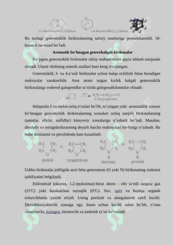 GETEROSIKLIK BIRIKMALARNING TUZILISHI VA REALSIYA MEXANIZMI. 7