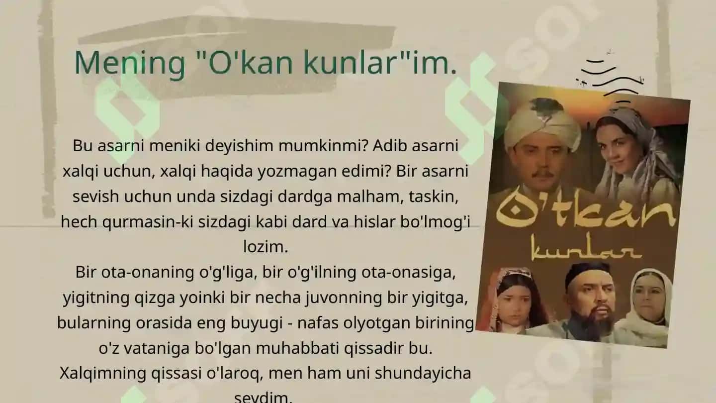 O'tkan kunlar 3