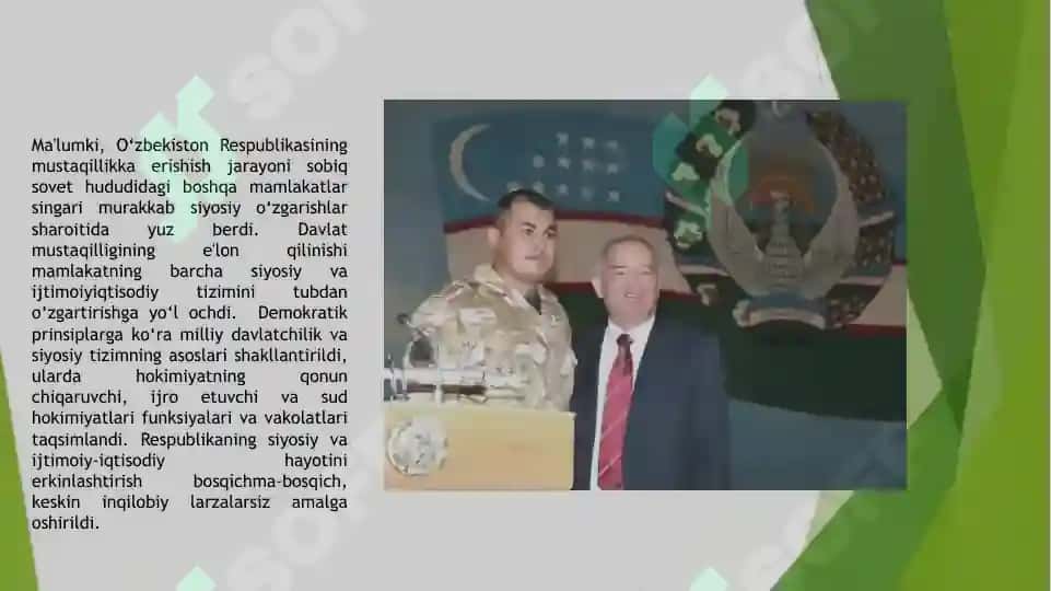 Oʻzbekistonning eng yangi tarixi mavzusida prezentatsiya 3