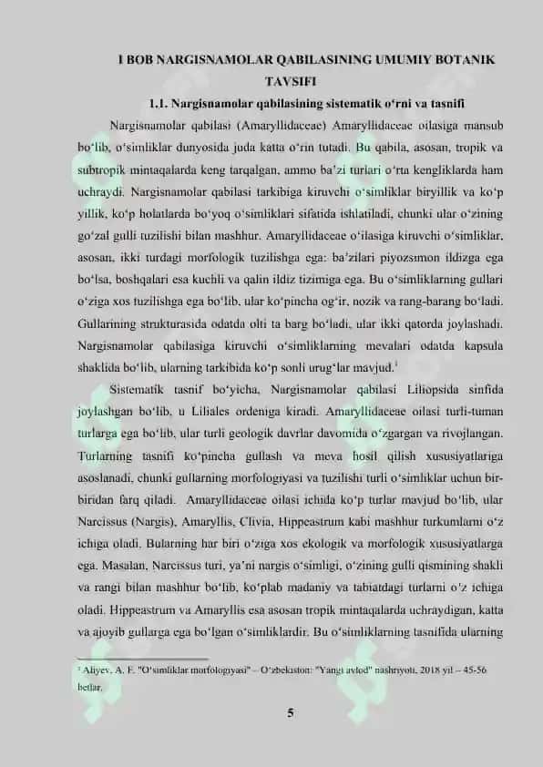 Nargisnamolar Qabilasi 5
