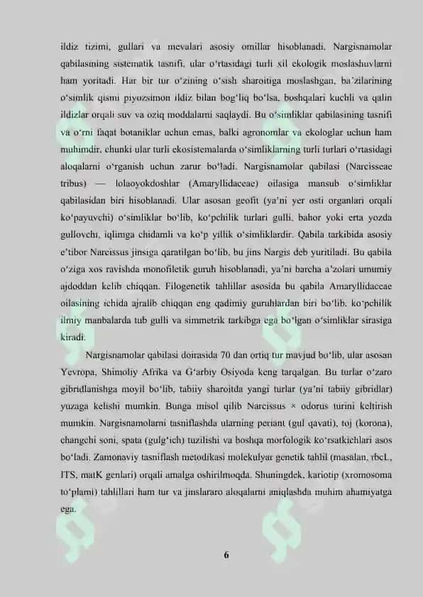 Nargisnamolar Qabilasi 6
