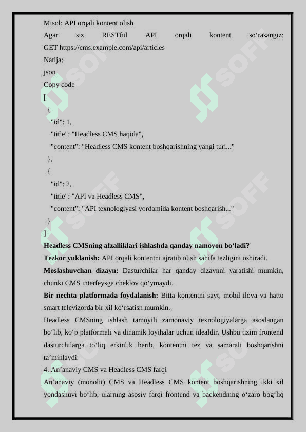 Headless CMSlar: Headless CMS nima va uni qachon ishlatish kerakligi haqida malumot 5