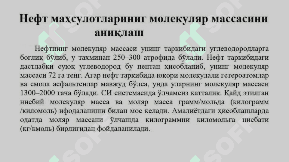 NEFT VA NEFT MAHSULOTLARINI XOSSALARI 5
