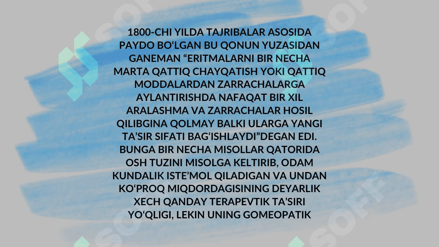 GOMEOPATIK TRITURATSIYALARNI SUYULTIRISH 4