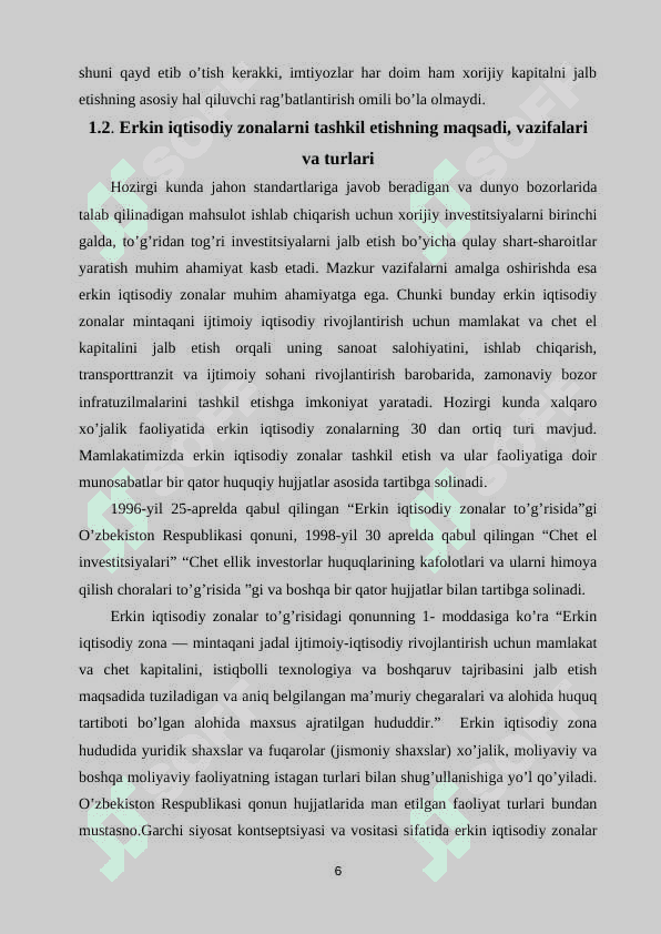 Oʻzbekiston respublikasida erkin iqtisodi hudud 6