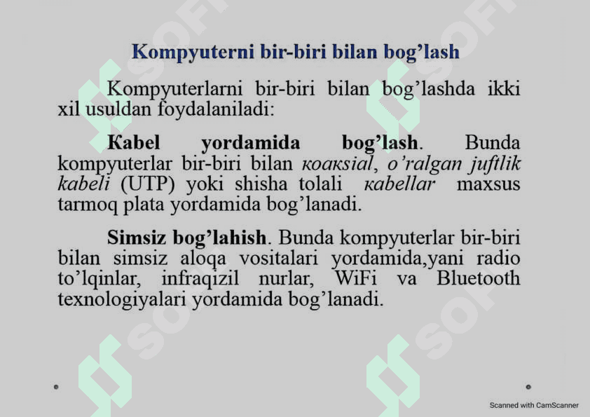 Kompyuter tarmoqlari 6