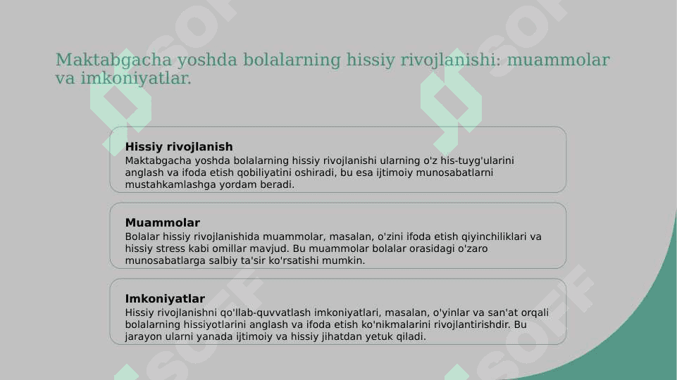 Kichik maktab yosh davrida psixik rivojlanish xususiyatlari 4