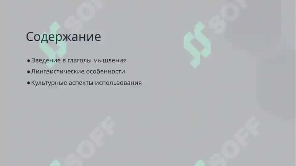 Особенности глаголов мышления в русском языке 2